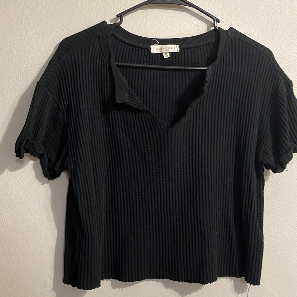Gilded Intent distressed crop tee